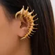 Boucles d'oreilles exagérées Spiny Dragon Sophia Stores pour femmes clip d'oreille or punk