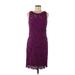 ML Monique Lhuillier Cocktail Dress: Purple Dresses - Women's Size 8