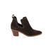 Rebecca Minkoff Ankle Boots: Brown Print Shoes - Women's Size 7 - Almond Toe