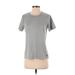 Under Armour Active T-Shirt: Gray Solid Activewear - Women's Size Medium