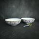 Set of 2 Lodden Floral Fine China Dinner Bowls, Pasta Bowls, Breakfast Bowls