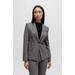 Slim-fit Jacket In Italian Virgin-wool Sharkskin