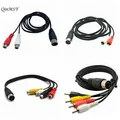 Cavo MIDI DIN maschio a 5 pin a 4 RCA 2 Cavo audio doppio RCA maschio per sistemi stereo Naim Quad Spina maschio DIN a 5 pin Più recente 0,5 m