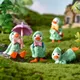 Figur Regenschirm Regenmantel Ente Tier Figur Fee Garten Puppenhaus Handwerk Kawaii Zubehör Haus