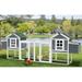 AECOJOY 144“ Large Chicken Coop w/ Run Wooden Hutch Poultry Cage House