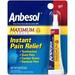 Anbesol Gel Maximum Strength - Instant Oral Pain Relief for Toothaches Canker Sores Sore Gums Denture Pain - 0.33 oz