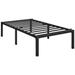 Yaheetech 16.5 Inch Metal Bed Frame with Heavy Duty Steel Slat Support Metal Platform Bed Frame with Underbed Storage