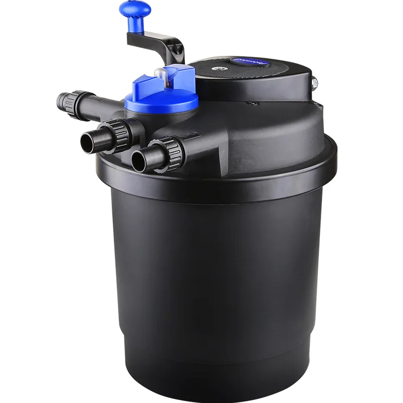 Sunsun cpf Fischteich Filter Wasser zirkulation system Koi Teich im Freien große externe Filter Eimer Pool eingebaute keimt ö tende Lampe Image