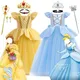 Aschenputtel Belle Kostüm für Mädchen Halloween Verkleidung Cosplay Rapunzel Prinzessin Kleid Baby