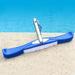 Ersazi Spin Brush For Cleaning Pool Brush 18 Inch Floor & Wall Pool Brush Aluminum Clip Handle Nylon Bristles For Cleaning Of Swimming Pool Wall & Tile & Floor In Clearance Blue