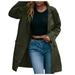 iOPQO Jackets for Women Fleece Jacket Women Windproof Jackets Raincoat Rain Windbreaker Rain Lightweight Womens Coat Women s Coat Trench Coat Women Womens Winter Coats Green S