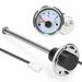 Vistreck 52mm Fuel Level Gauge 200mm Stainless Steel Fuel Level Sensor Water Level Gauge Meter 0-190ohm with Backlight for Car Truck Marine Boat 12 V