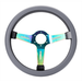 Steering Wheel Cover Car Steering Wheel Cover Silicone (Diameter 34 - 38 cm Grey) Universal Elastic Non-Slip Breathable Steering Wheel Cover for Car Steering Wheels