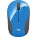 Restored Logitech M187 Wireless Mini Mouse - Blue Mouse Mouse (Refurbished)