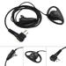 Earphone Earpiece Headset Mic for Motorola Radio Security 2-Pin Walkie Talkie