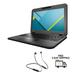 Refurbished Lenovo Chromebook N22 Intel Celeron N3060 1.60GHz 4GB RAM â€Ž16GB SSD 11.6 LED w/ Neckband Earbuds