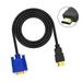 HDMI to VGA Cable 1080P HDMI Male to VGA Male M/M Video Converter Cord VGA Adapter Compatible w/ HDMI Desktop Laptop DVD to 15 Pin D-SUB VGA HDTV Monitor Projector - 3.3Feet