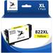 822xl Yellow Ink Cartridge for Epson T822XL High-Yield Ink 1100 Page-Yield Yellow Works with WorkForce Pro WF-3820 WF-3823 WF-4820 WF-4830 WF-4833 WF-4834 Printer