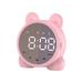 FNGZ Clock Clearance Clock Speaker Children s Speaker Alarm Clock Large Display Rechargeable for Kids for Office for Bedroom White