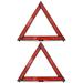 FRCOLOR 2pcs Car Warning Sign Triangle Road Safety Tool Auto Folding Safety Sign