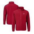 Men's Cutter & Buck Red Cincinnati Reds Stars Stripes Charter Eco Recycled Full-Zip Jacket