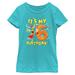 Girl's Youth Mad Engine Turquoise Dr. Seuss 6th Birthday Graphic T-Shirt