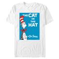 Men's Mad Engine White Dr. Seuss Cat in the Hat Cover Graphic T-Shirt