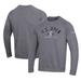 Men's 2024 U.S. Open Under Armour Heather Gray Rival Fleece Raglan Pullover Sweatshirt