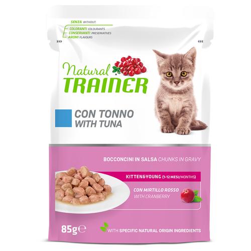 12x85g Natural Trainer Kitten & Young Thunfisch Katzenfutter nass