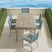 Isola 7-pc. Rectangular Dining Set in Harbor Blue Finish - Frontgate