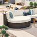 Palermo Left-Facing Daybed in Bronze Finish - Rain Brick, Standard - Frontgate