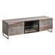 Peoria Wooden TV Stand 3 Doors In Canyon Oak With LED