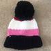 Kate Spade Accessories | Kate Spade Color Block Acrylic Hat | Color: Black/Pink | Size: Os