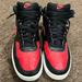 Nike Shoes | Euc Men’s 11 Court Vision Mid Bred Nike Jordan Basketball Sneakers Shoes Hi Top | Color: Black/Red | Size: 11