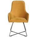 Additions Utah Plush Dining Chair (Sold in Pairs) - Comes in Mustard, Steel & Marine Options