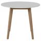 Reeder White and Birch 2 Seater Round Dining Table - 90cm