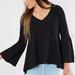 Free People Tops | Free People Top | Nwot Free People Parisian Night Eyelet Black Top Size Medium | Color: Black | Size: M