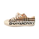 Burberry Shoes | Burberry Vintage Check Logo Low-Top Sneakers | Color: Red | Size: 38eu