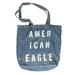 American Eagle Outfitters Bags | American Eagle Womens Denim Jean Tote Bag Distressed Beach Book Travel Blue | Color: Blue | Size: Os