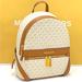 Michael Kors Bags | Michael Kors Kenly Medium Backpack Signature Vanilla Bag | Color: Brown/White | Size: Various