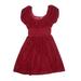 Janie and Jack Special Occasion Dress - Fit & Flare: Burgundy Solid Skirts & Dresses - Kids Girl's Size 18