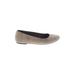 Born Handcrafted Footwear Flats: Gray Print Shoes - Women's Size 9 - Round Toe