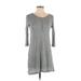 Final Touch Casual Dress: Gray Dresses - Women's Size Small