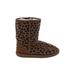 Ukala Ankle Boots: Tan Leopard Print Shoes - Women's Size 6 1/2