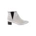 Nine West Ankle Boots: White Shoes - Women's Size 6 1/2