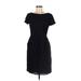 Theory Casual Dress - Sheath: Black Print Dresses - Women's Size 8