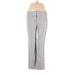 Ann Taylor LOFT Dress Pants - Mid/Reg Rise Boot Cut Boot Cut: Gray Bottoms - Women's Size 6