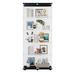 HOVEYY 74.33" H x 31.77" W Wood Display Case Wood in Black | 74.33 H x 31.77 W x 14.37 D in | Wayfair HH18061216AA3