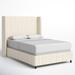 Joss & Main Tilly Bed Upholstered/Metal/Cotton in White | California King | Wayfair FBEF6800E41B4F28BABFE12DBE093427