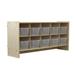 RRI Goods Solid Wood 10 Compartment Cubby w/ Bins Wood in Brown | 22 H x 47 W x 12 D in | Wayfair RRWH10C2247B